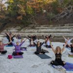 Victory Mudra Goddess Tribe at Waterfall