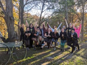 19-11 Tribe at sunset with mudras